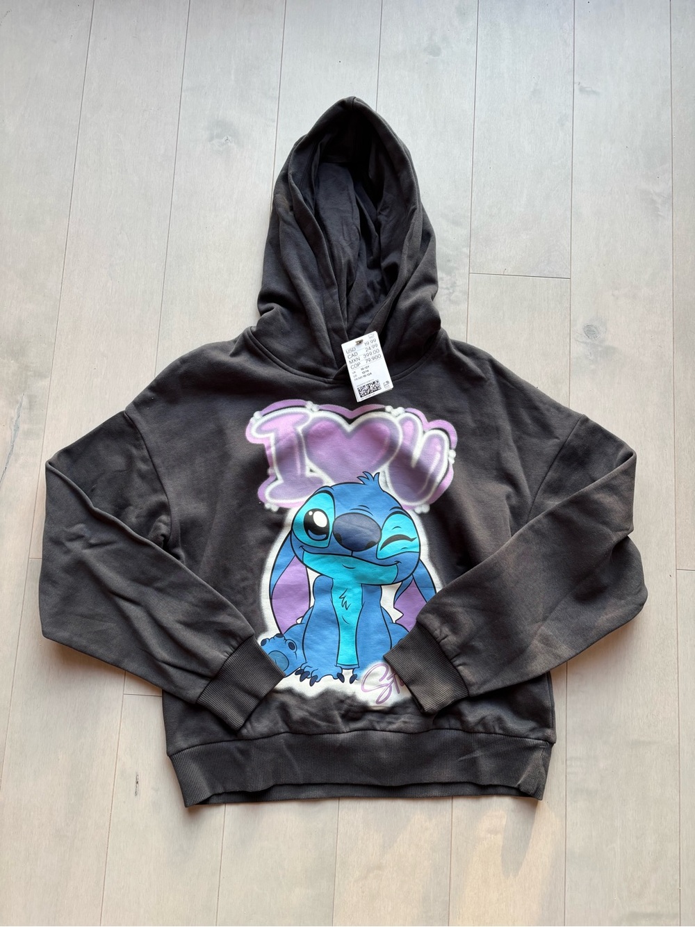 NWT H&M Stitch hoodie size 10-12 yrs